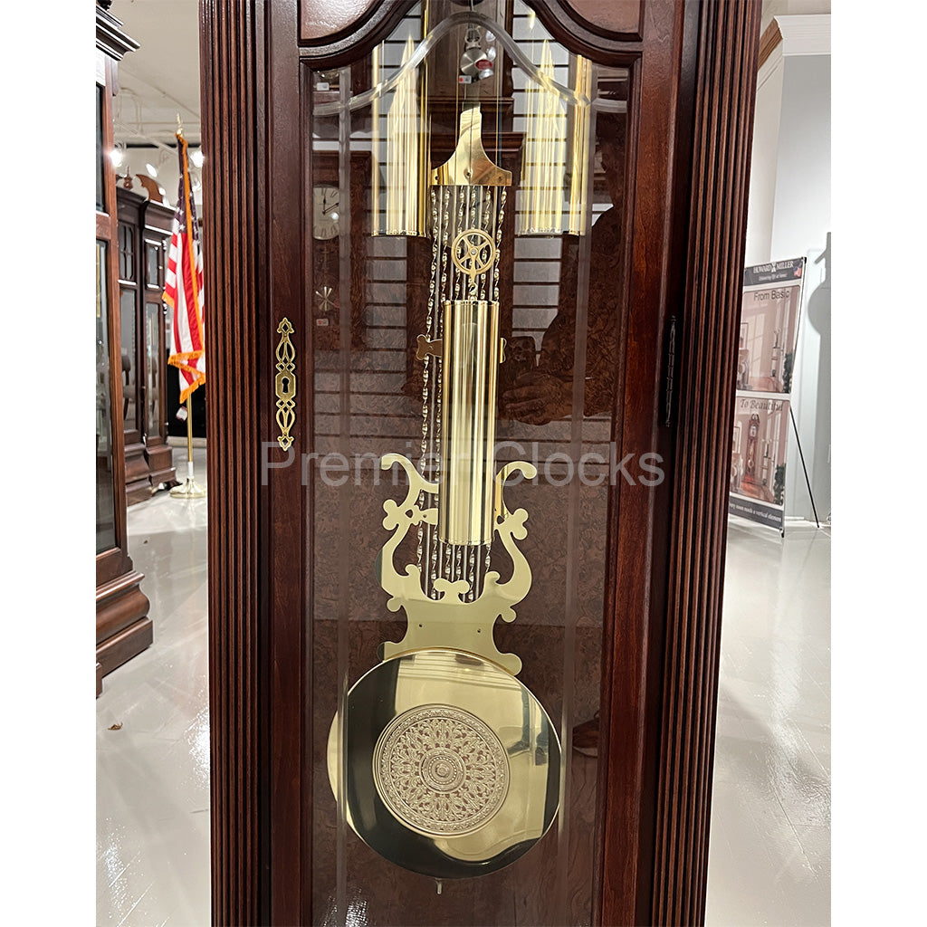 Howard Miller Langston Grandfather Clock 611017 real photo of the locking door - Premier Clocks