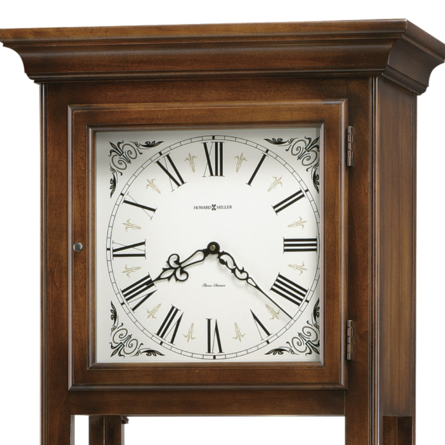 Howard Miller Le Rose Curio Floor Clock 611148 dial - Premier Clocks