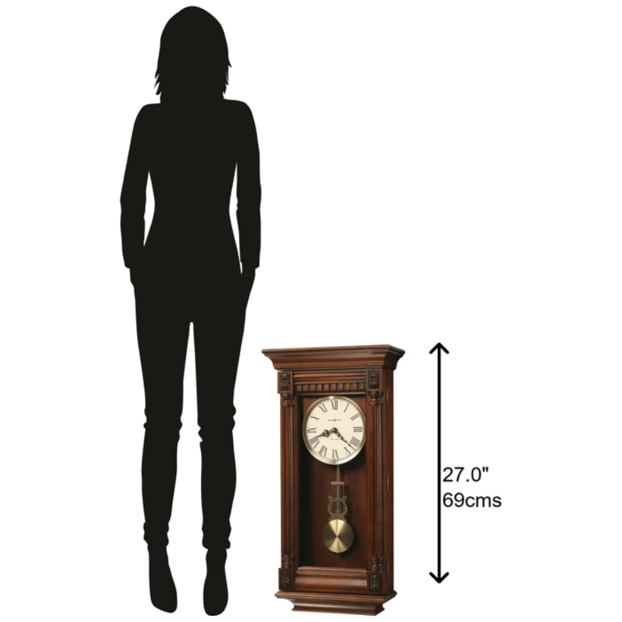 Howard Miller Lewisburg Wall Clock 625474 scale - Premier Clocks