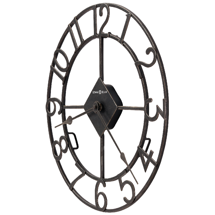 Howard Miller Lindsay Wall Clock 625710 side - Premier Clocks