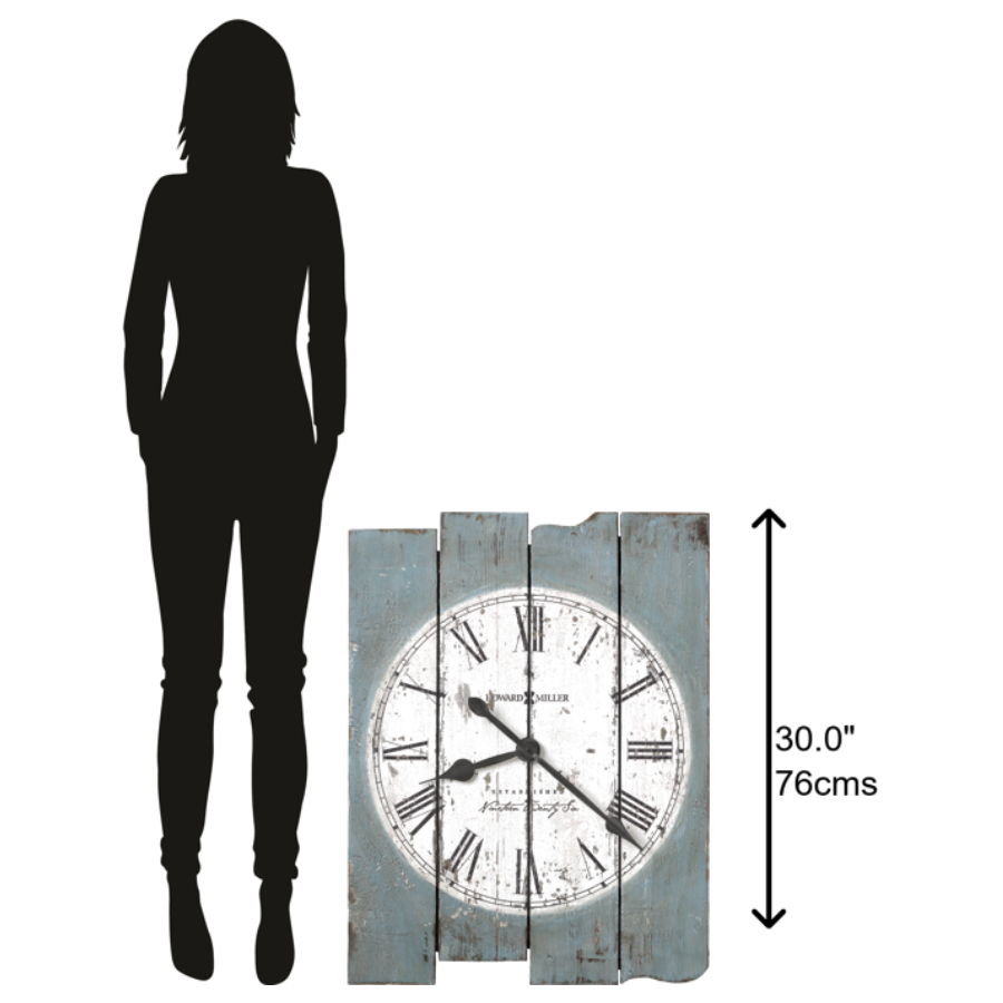 Howard Miller Mack Road Wall Clock 625621 scale - Premier Clocks