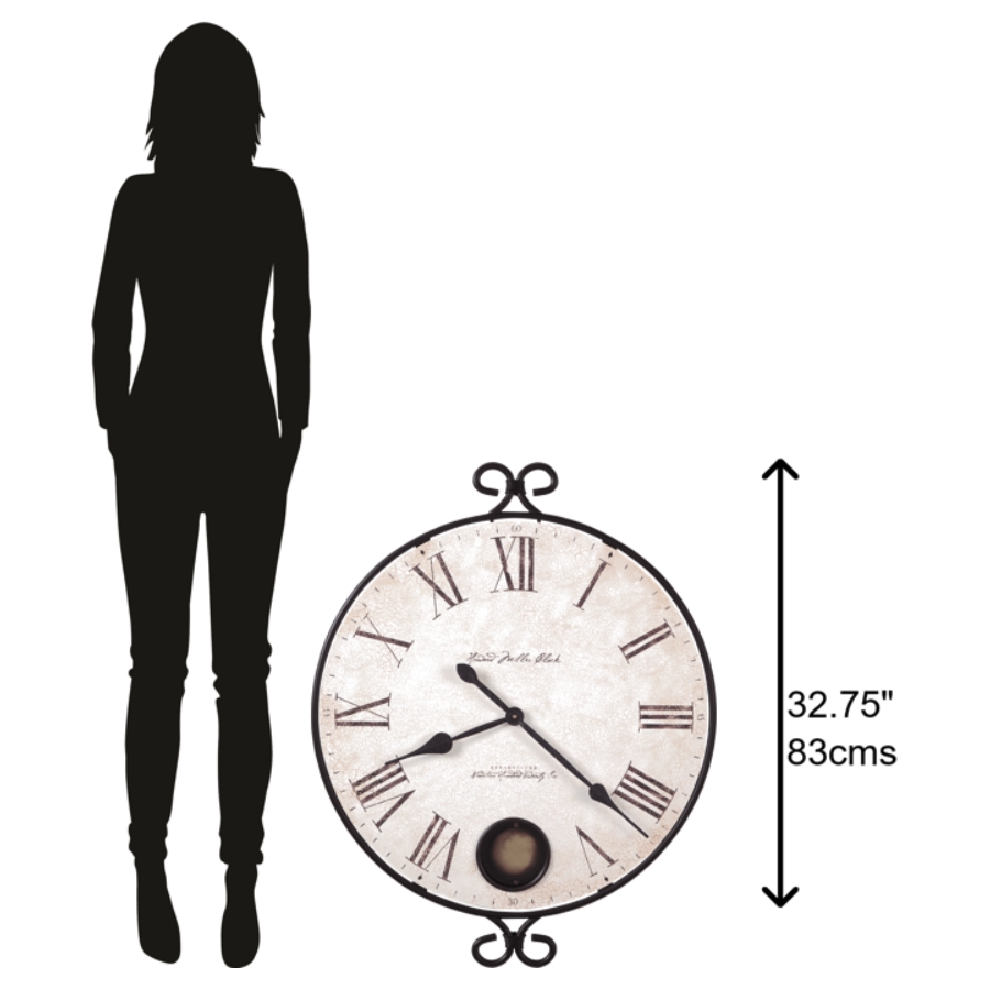 Howard Miller Magdalen Wall Clock 625310 scale - Premier Clocks