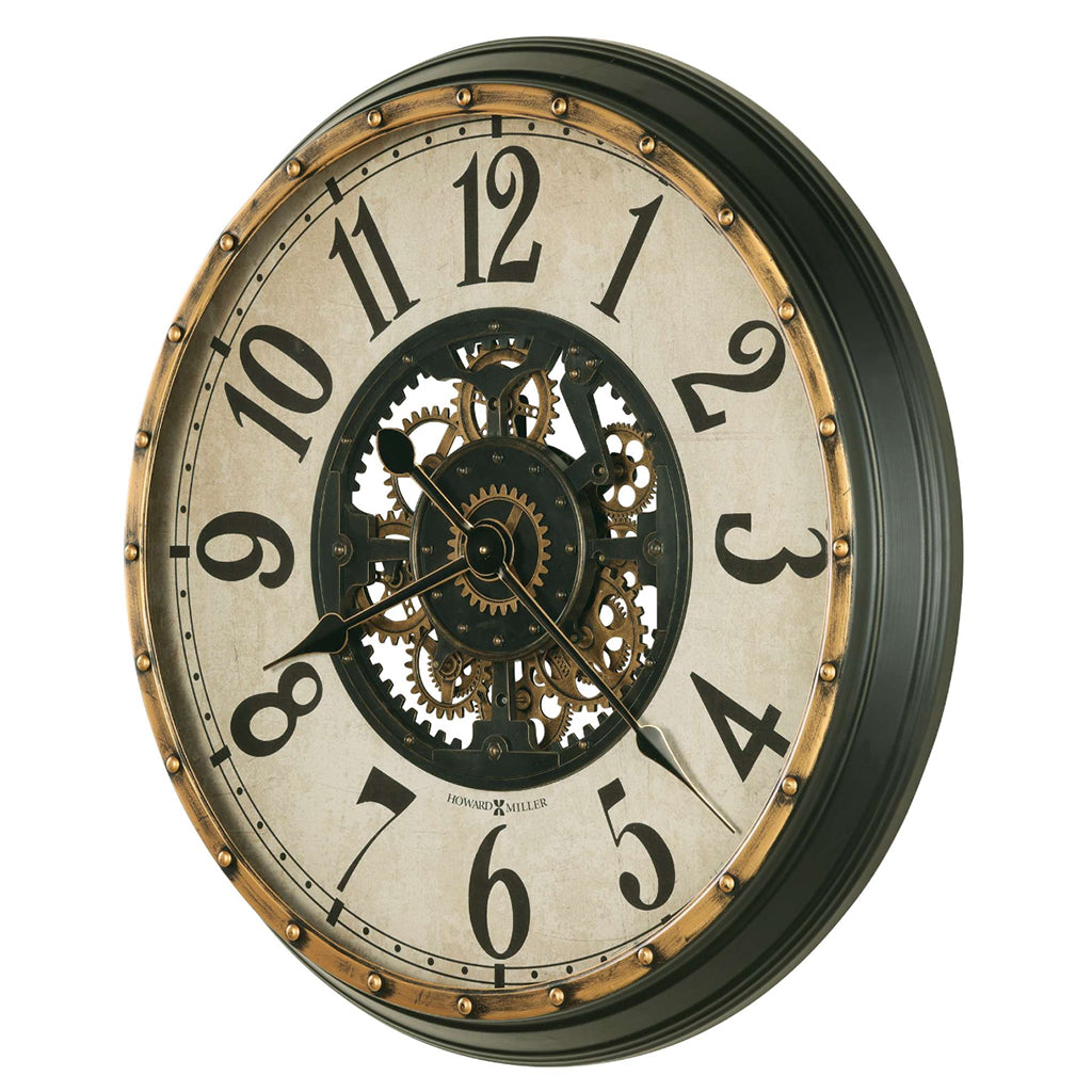 Howard Miller Malachi Wall Clock 625828 moving gears - Premier Clocks