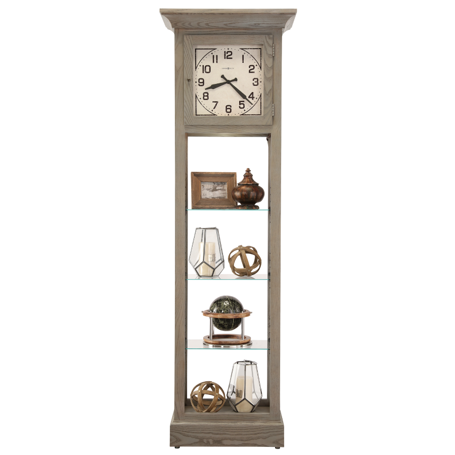 Howard Miller Marcella Curio Floor Clock 611296 front - Premier Clocks