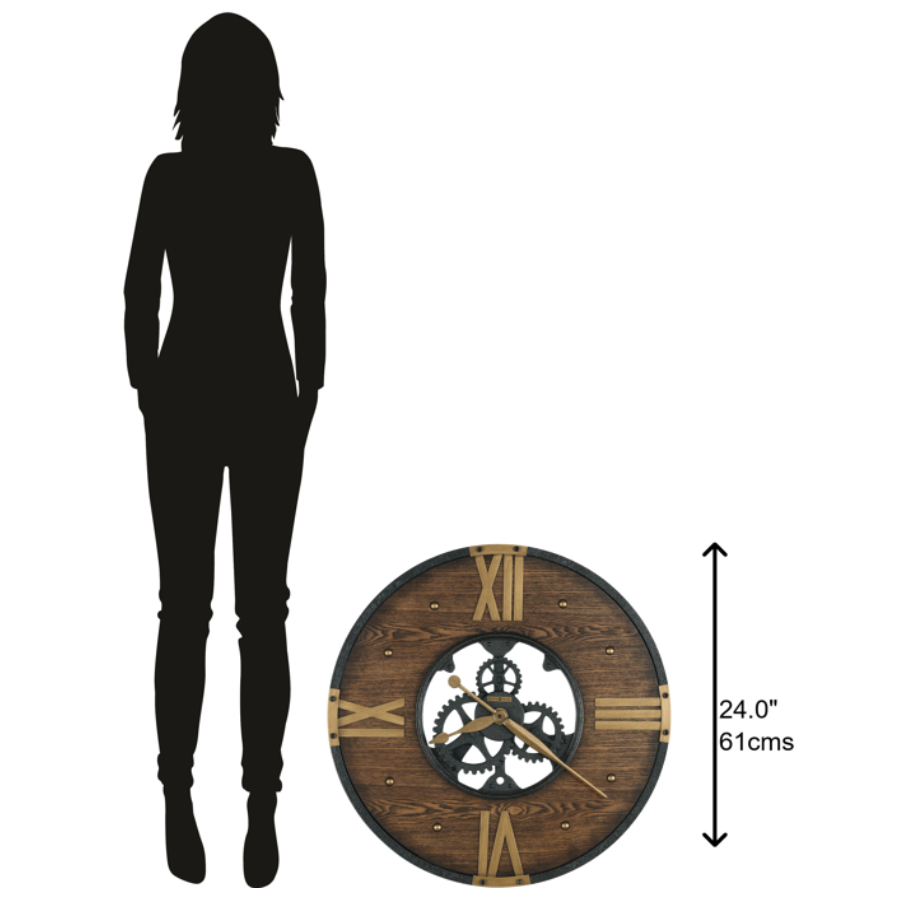 Howard Miller Murano Wall Clock 625650 scale - Premier Clocks