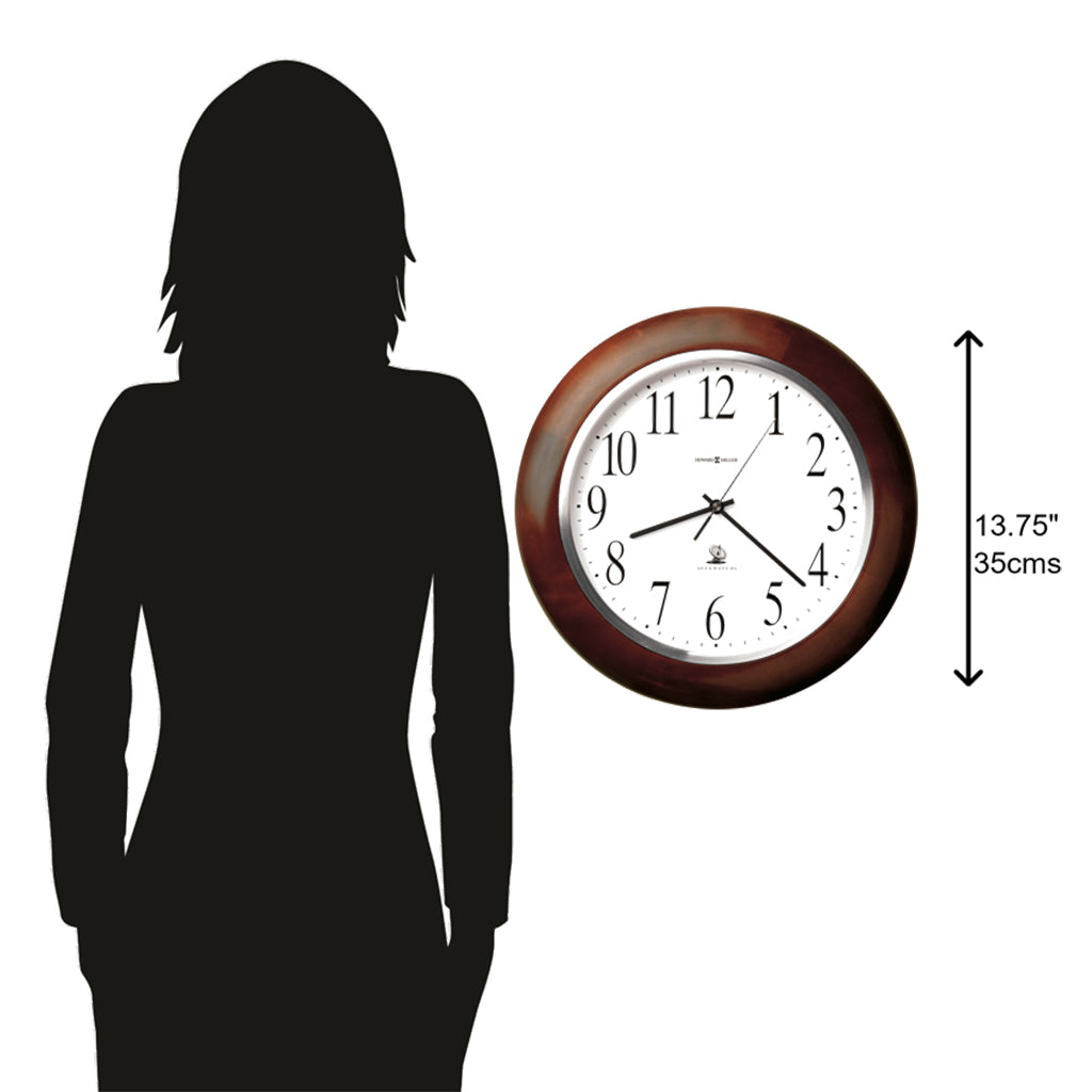 Howard Miller Murrow Wall Clock 625259 scale - Premier Clocks