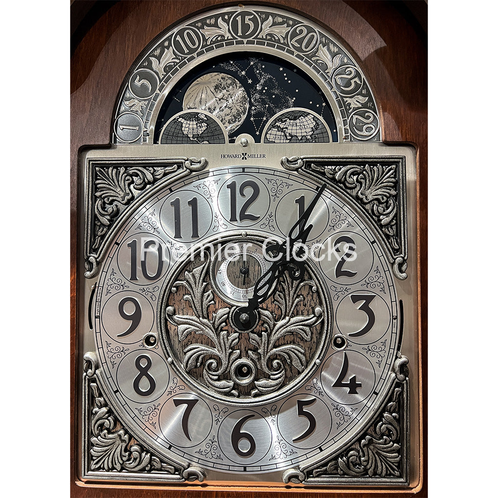 Howard Miller Neilson Grandfather Clock 611102 real photo of the dial - Premier Clocks