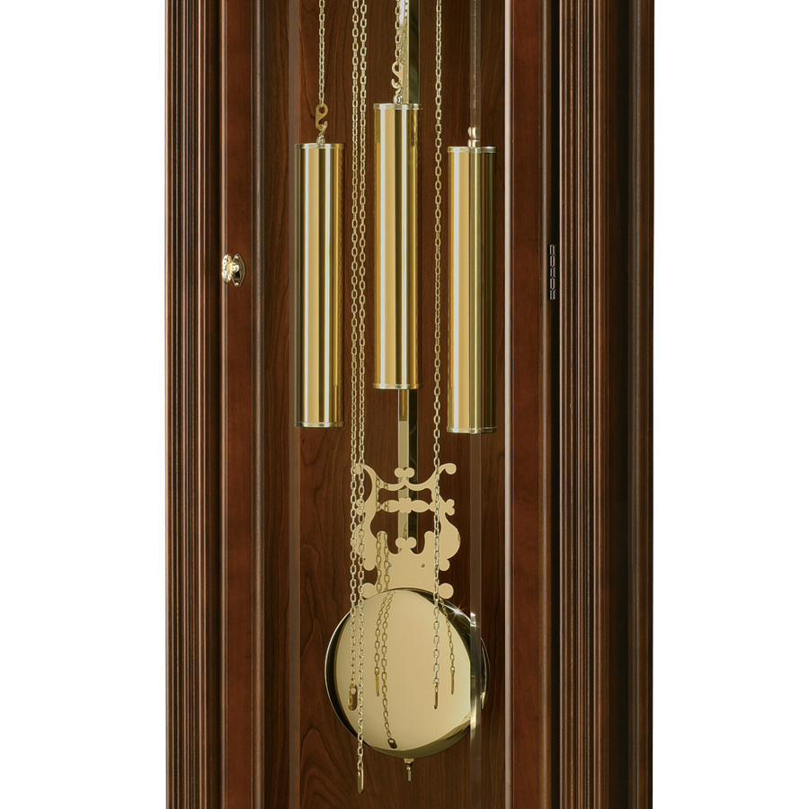 Howard Miller Nicea Grandfather Clock 611176 chain-driven weights and pendulum - Premier Clocks