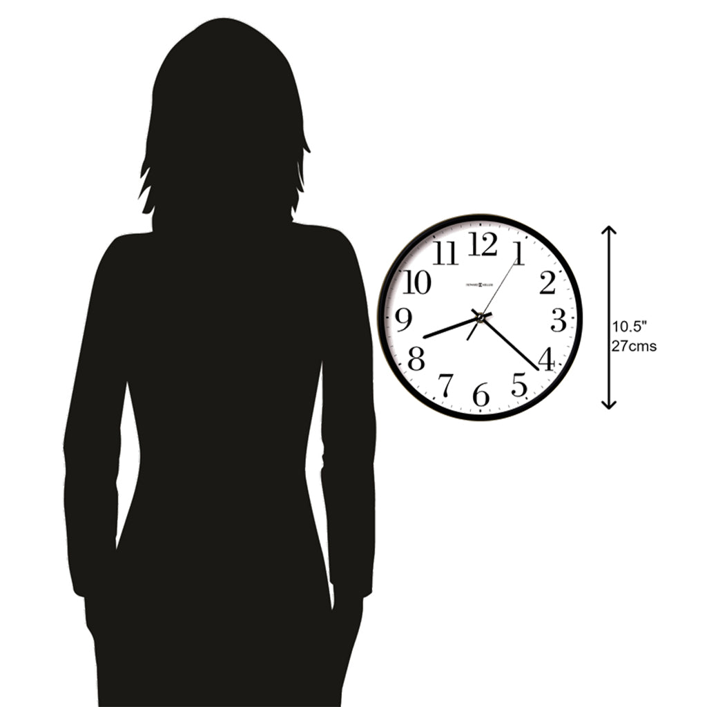 Howard Miller Office Mate Wall Clock 625254 scale - Premier Clocks