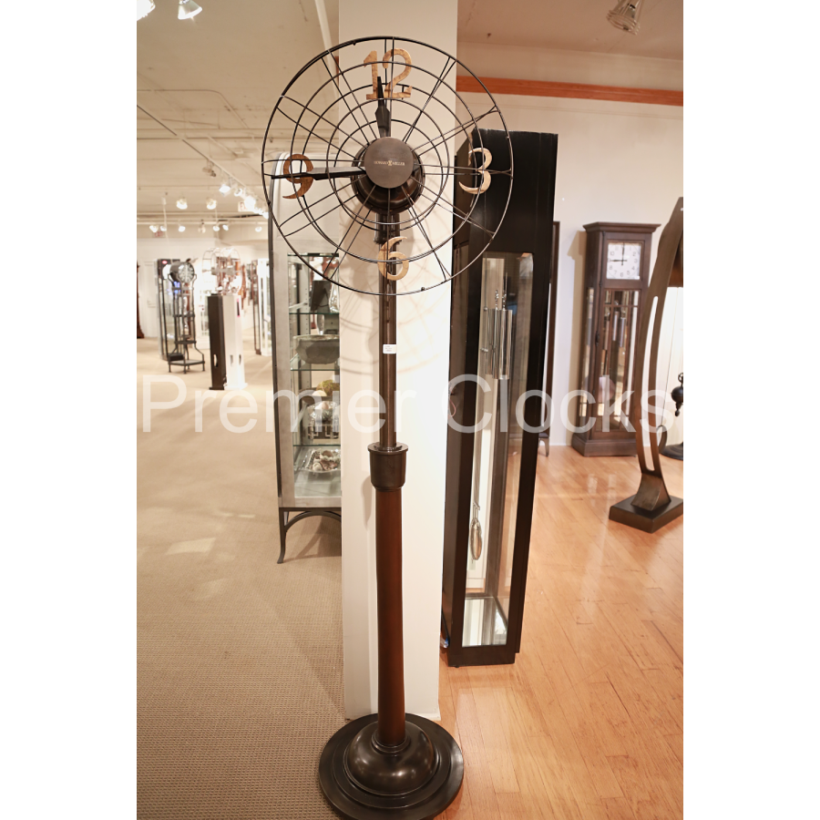 Howard Miller Phan Floor Clock 615096 real photo front - Premier Clocks