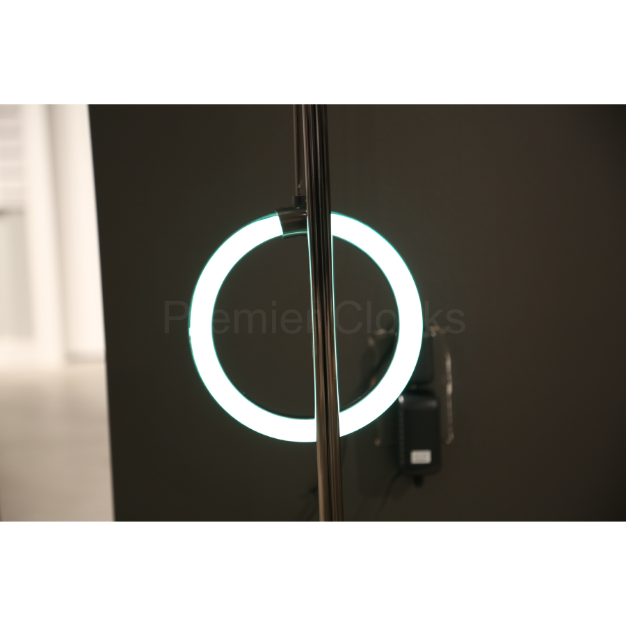 Howard Miller Prism Floor Clock 615140 real photo of the LED pendulum - Premier Clocks