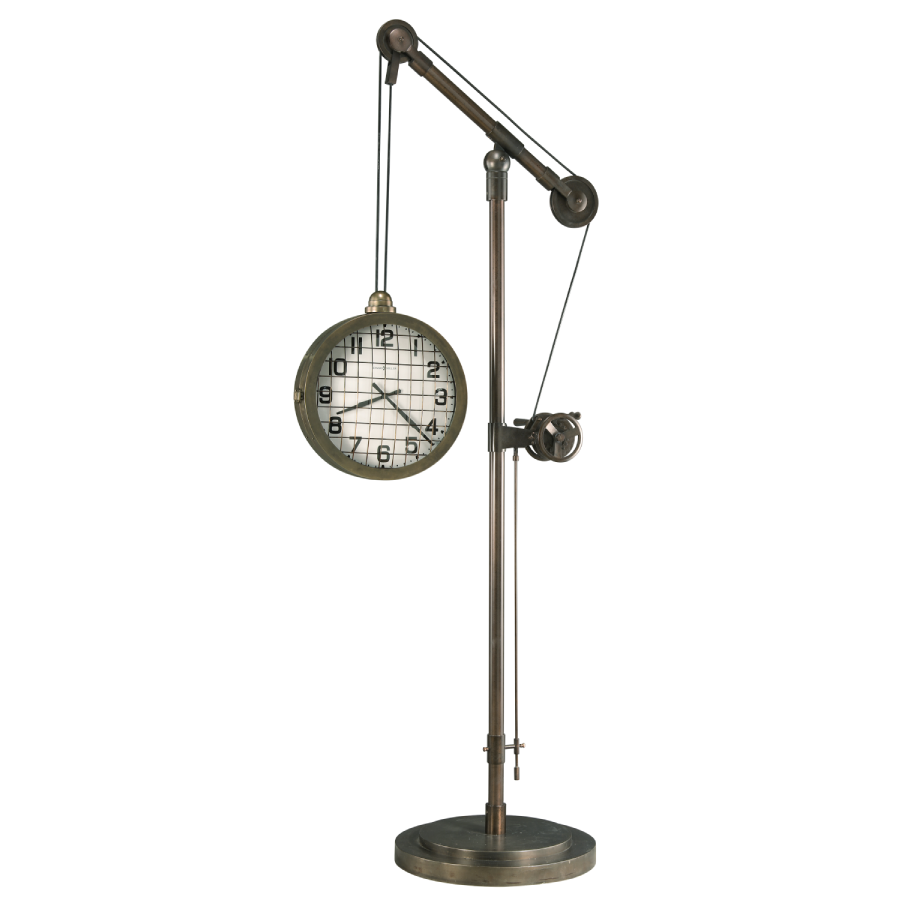 Howard Miller Pulley Time Floor Clock 615092 adjusted position - Premier Clocks