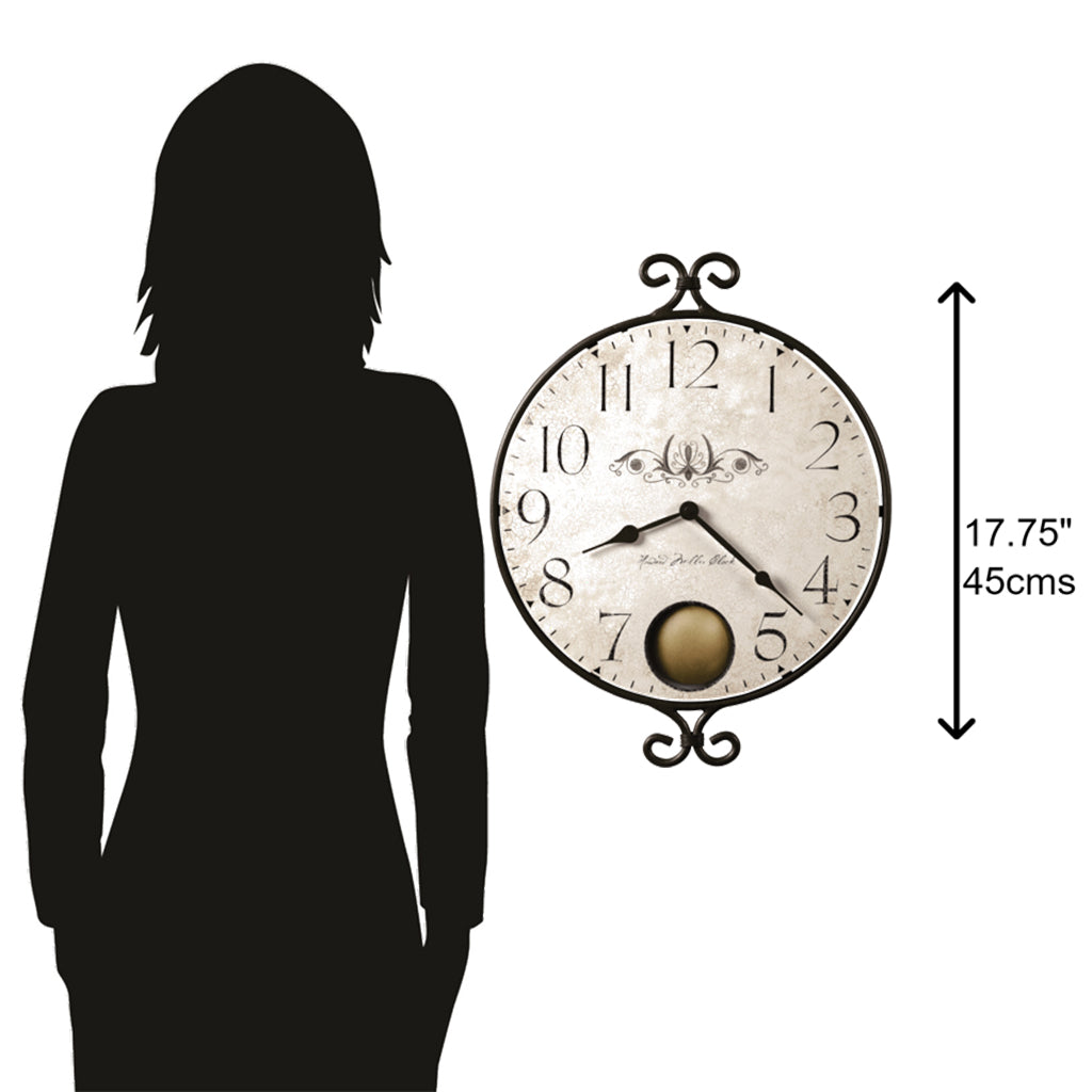 Howard Miller Randall Wall Clock 625350 scale - Premier Clocks