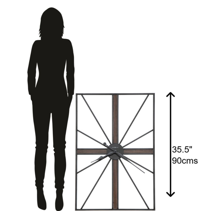 Howard Miller Red Hook Wall Clock 625703 scale - Premier Clocks