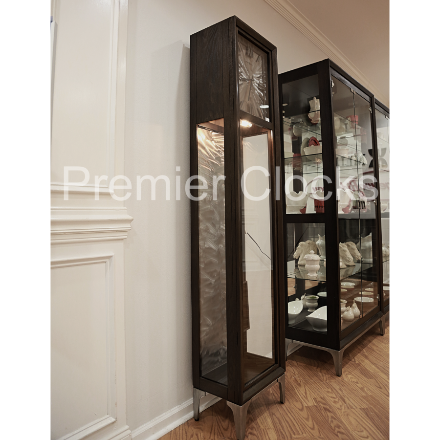 Howard Miller Reid Floor Clock 611304 real photo side - Premier Clocks