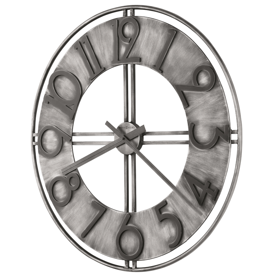 Howard Miller River Oversized Gallery Wall Clock 625769 angle - Premier Clocks