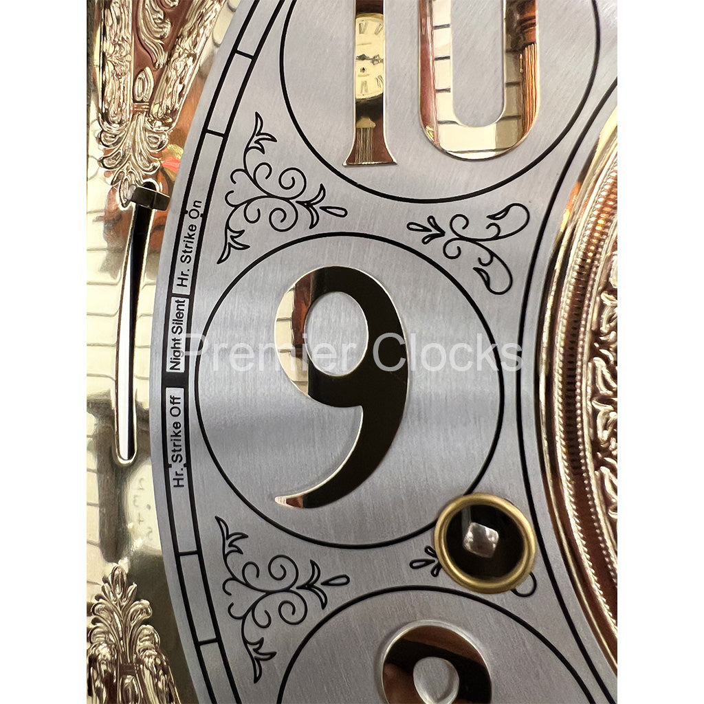 Howard Miller Robinson Grandfather Clock 611042 real photo of the additional features - Premier Clocks