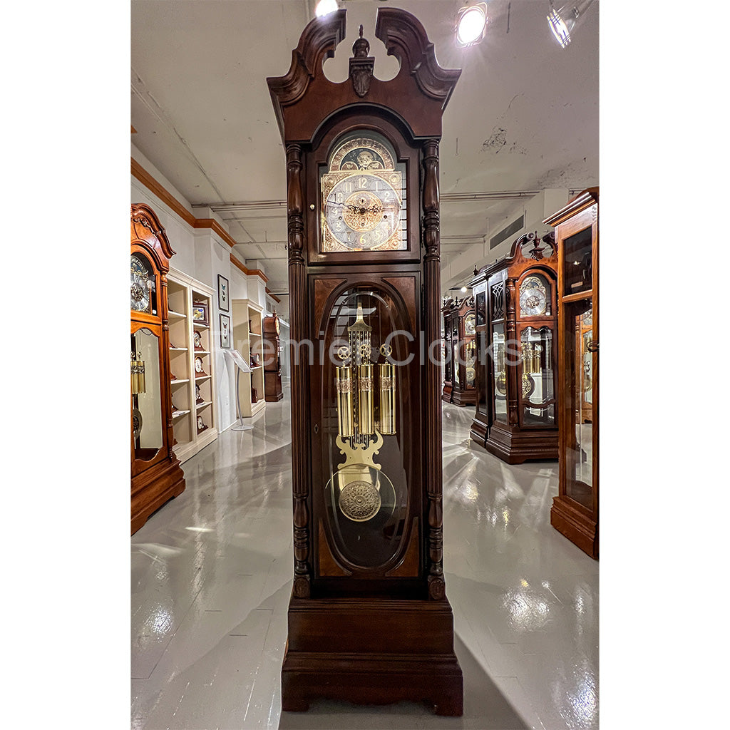 Howard Miller Robinson Grandfather Clock 611042 real photo of the front - Premier Clocks
