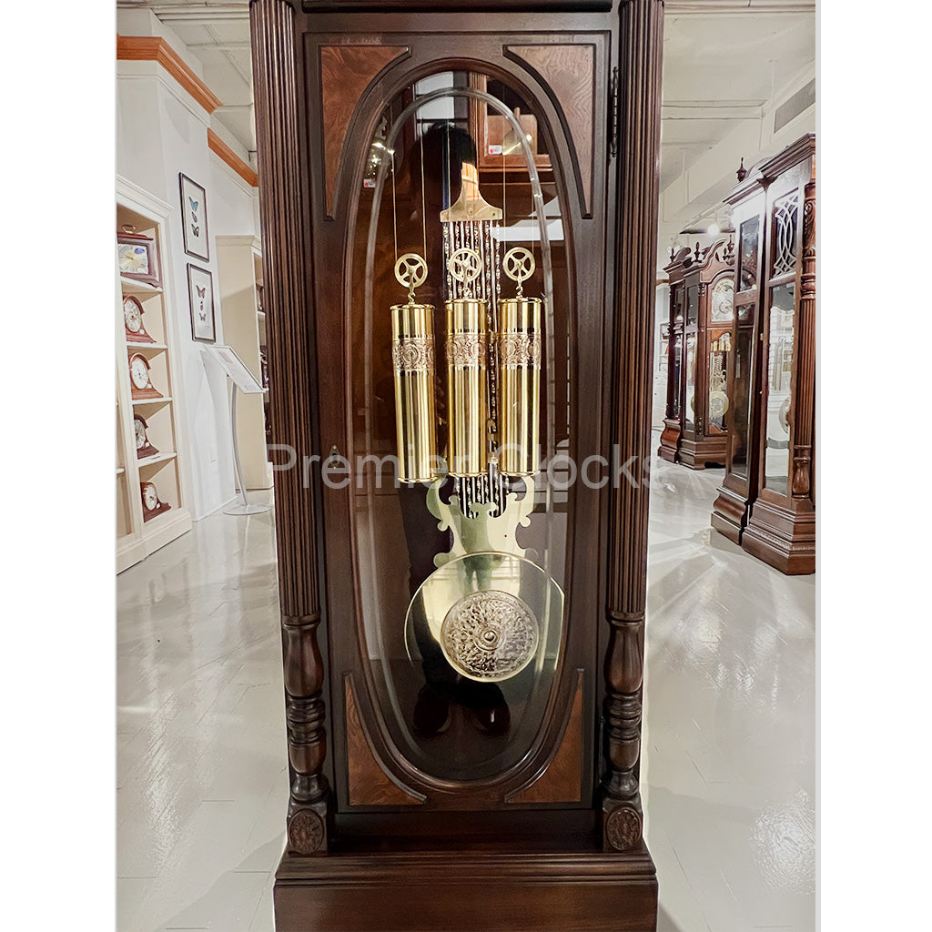 Howard Miller Robinson Grandfather Clock 611042 real photo of the locking door - Prdmier Clocks