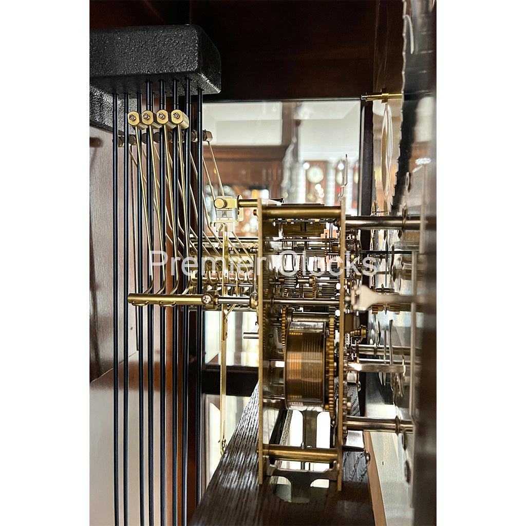 Howard Miller Robinson Grandfather Clock 611042 real photo of the movement and chime rods - Premier Clocks