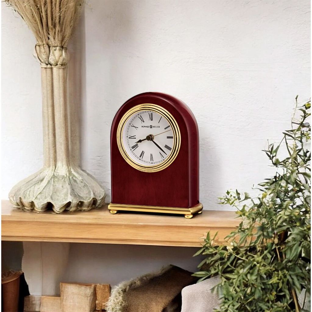 Howard Miller Rosewood Arch Table Clock 613487 in interior decor - Premier Clocks