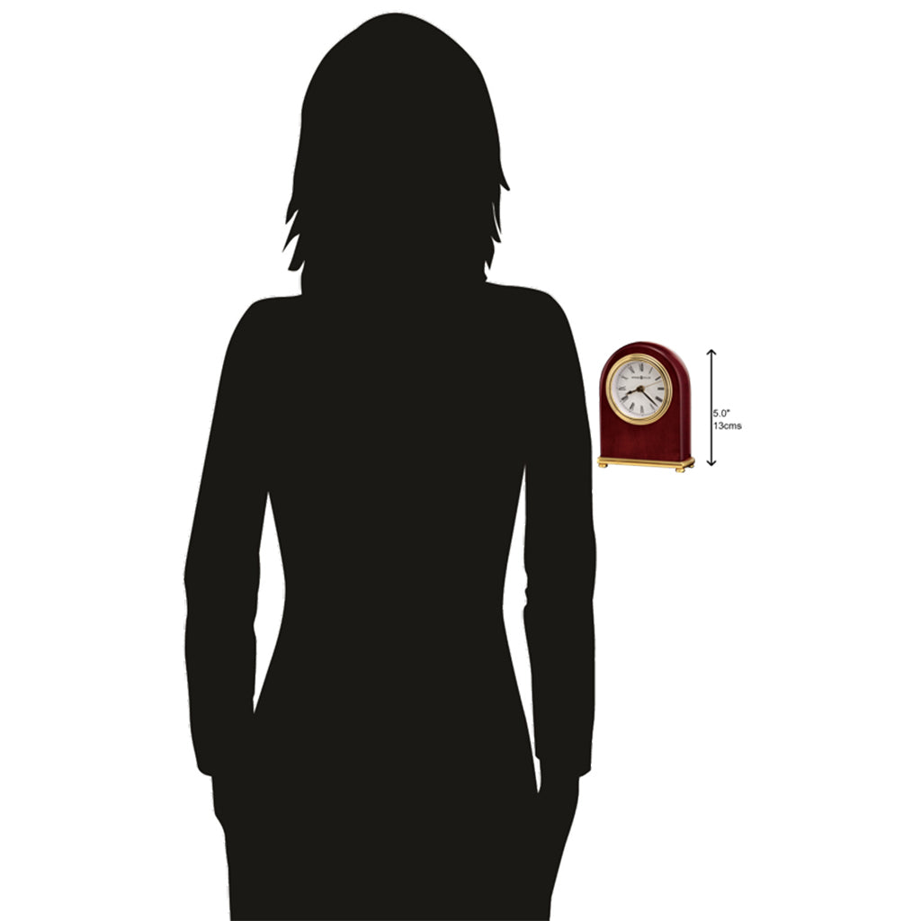 Howard Miller Rosewood Arch Table Clock 613487 scale - Premier Clocks