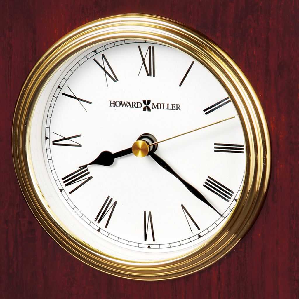 Howard Miller Rosewood Bracket Table Clock 613528 dial - Premier Clocks