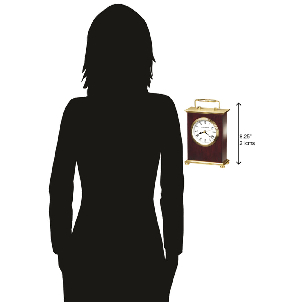 Howard Miller Rosewood Bracket Table Clock 613528 scale - Premier Clocks