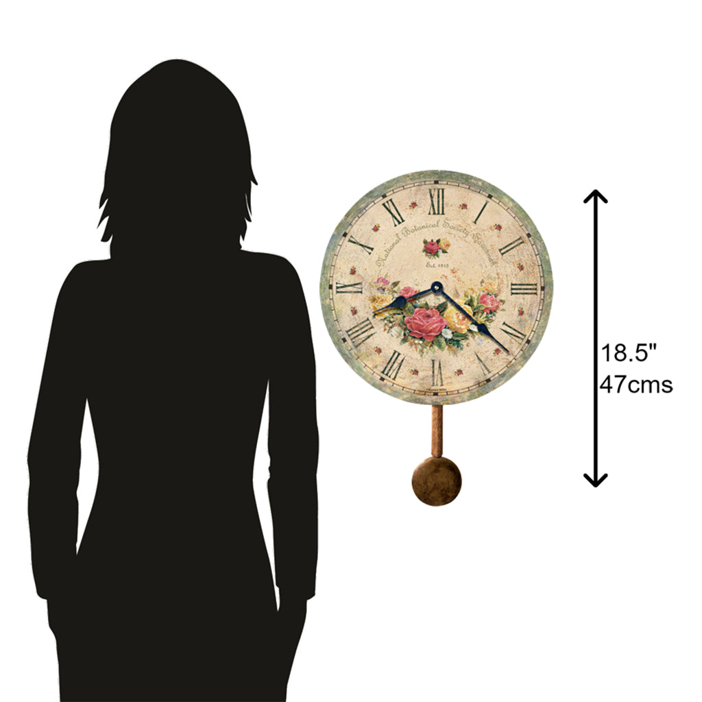 Howard Miller Savannah Botanical VI Wall Clock 620401 scale - Premier Clocks