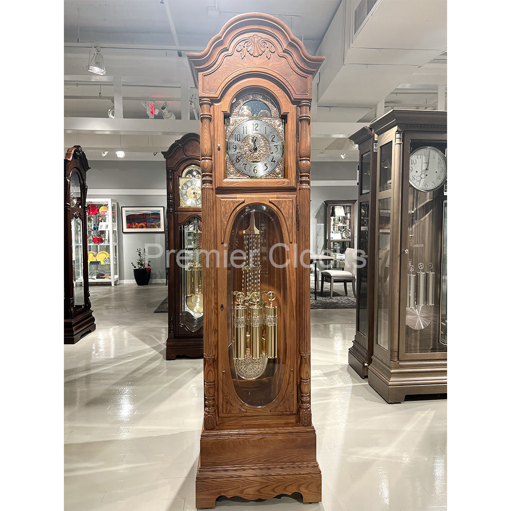 Howard Miller Schultz Grandfather Clock 611044 real photo of the front - Premier Clocks
