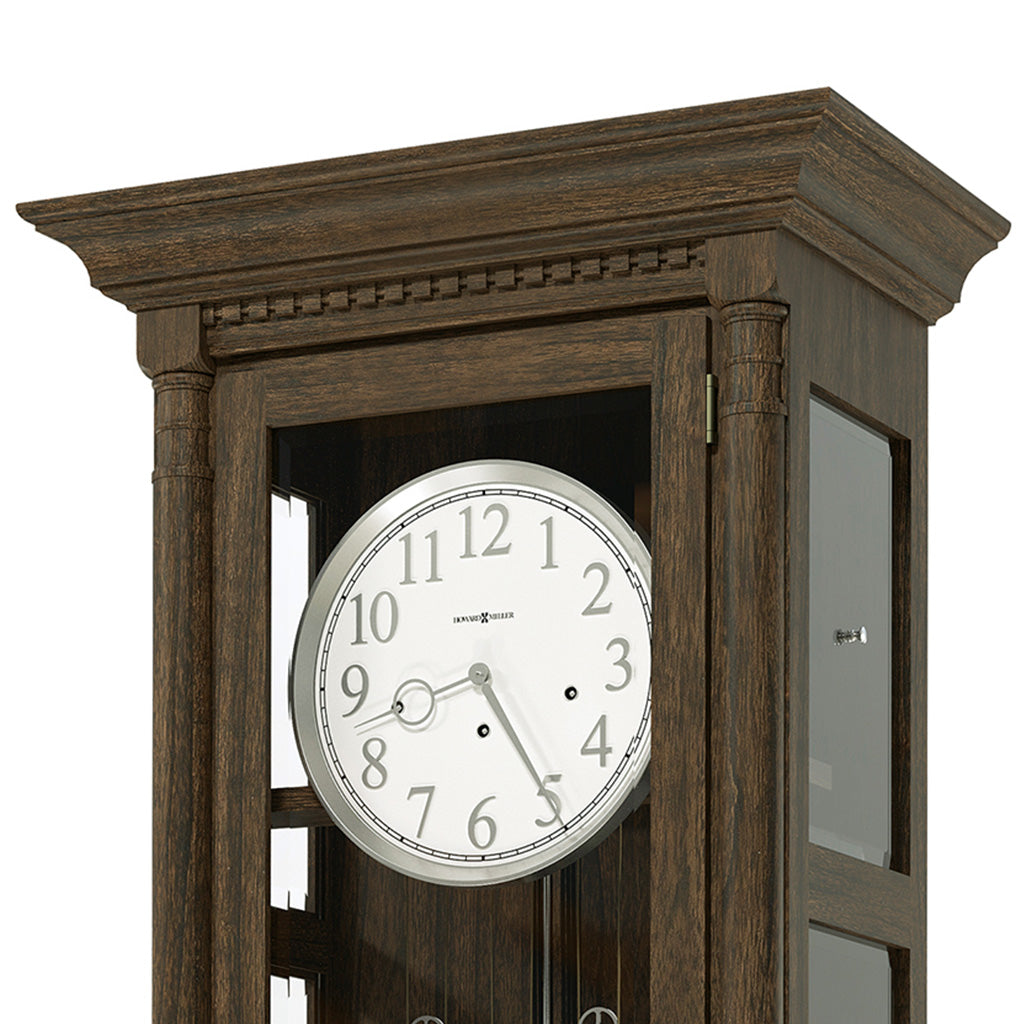 Howard Miller Scott Miller Grandfather Clock 611330 flat top and dial - Premier Clocks