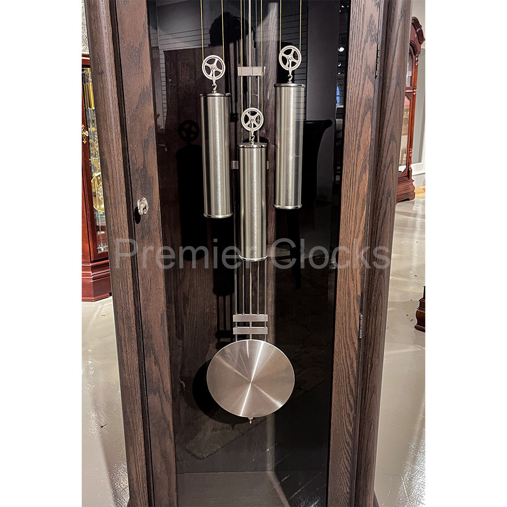 Howard Miller Scott Miller Grandfather Clock 611330 real photo of the pendulum and weights - Premier Clocks