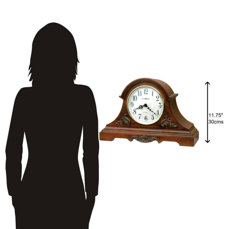 Howard Miller Sheldon Mantel Clock 635127 scale - Premier Clocks