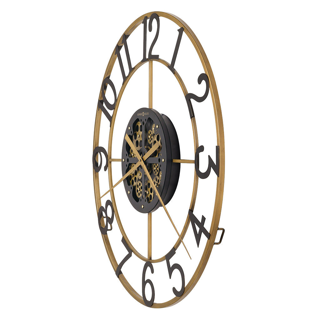 Howard Miller Shiloh Oversized Wall Clock 625818 angle - Premier Clocks