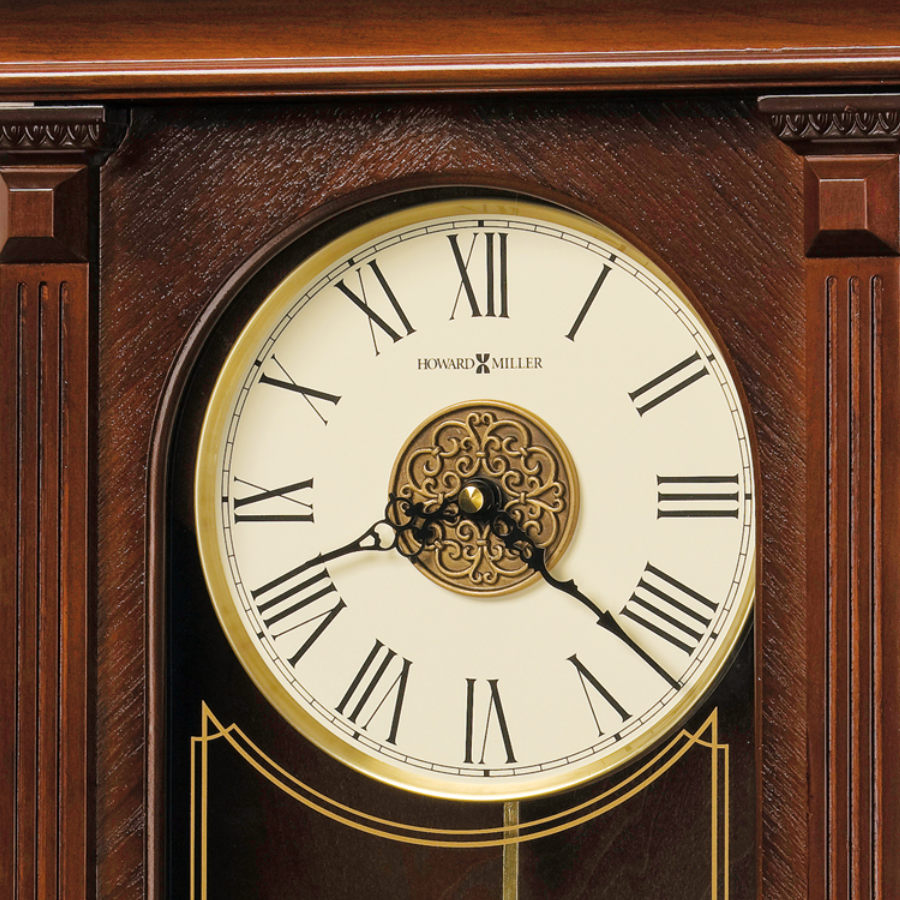 Howard Miller Sinclair Wall Clock 625524 dial with Roman numerals - Premier Clocks