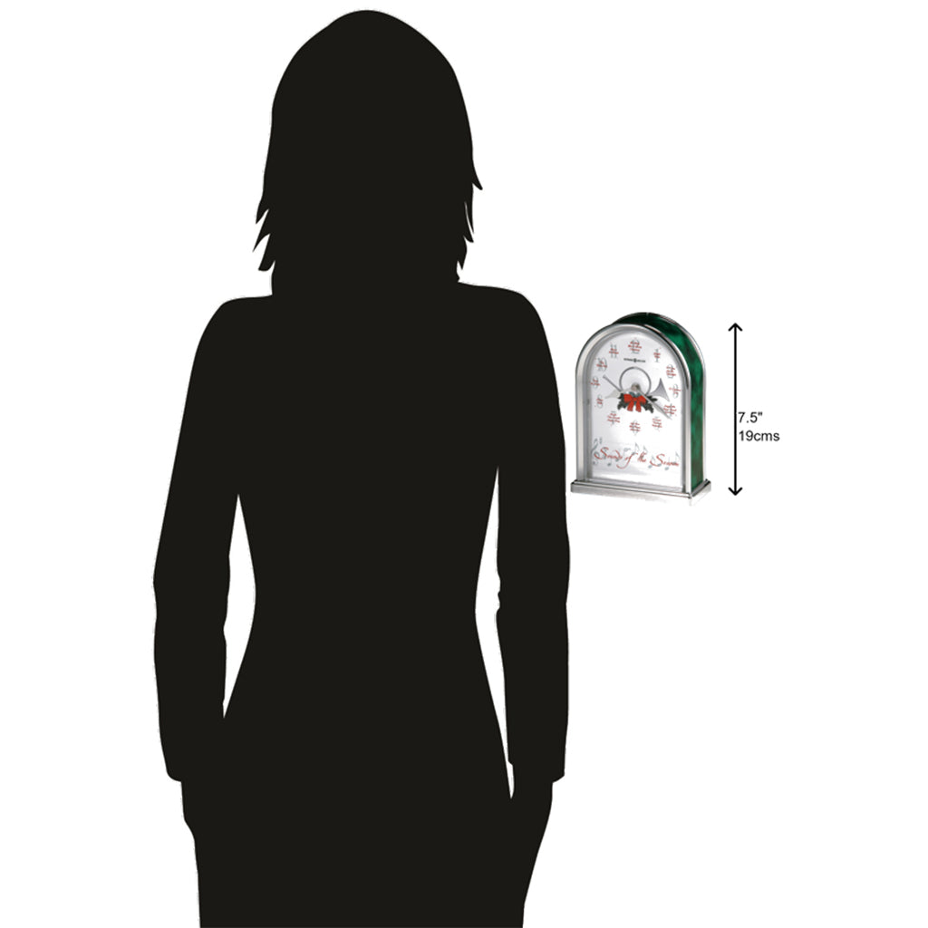 Howard Miller Sounds of the Season Table Clock 645687 scale - Premier Clocks