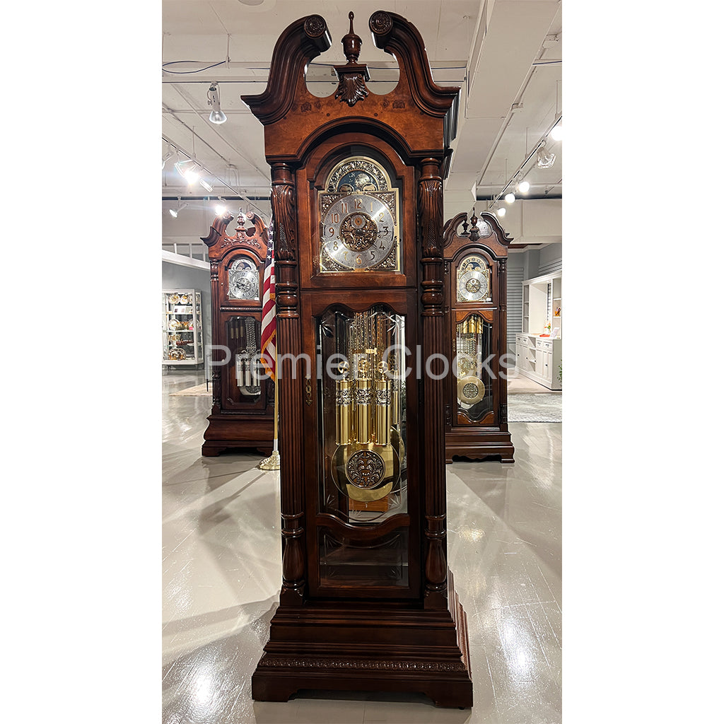 Howard Miller Taft Grandfather Clock 611046 real photo of the front - Premier Clocks