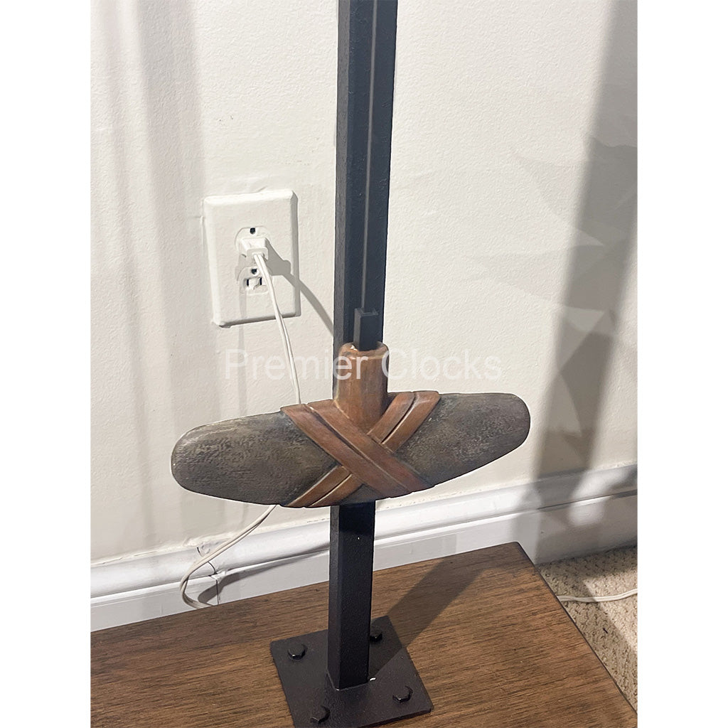 Howard Miller Talus Floor Clock 615138 real photo pendulum and base - Premier Clocks