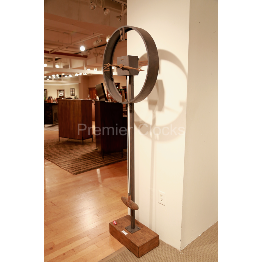 Howard Miller Talus Floor Clock 615138 real photo side - Premier Clocks