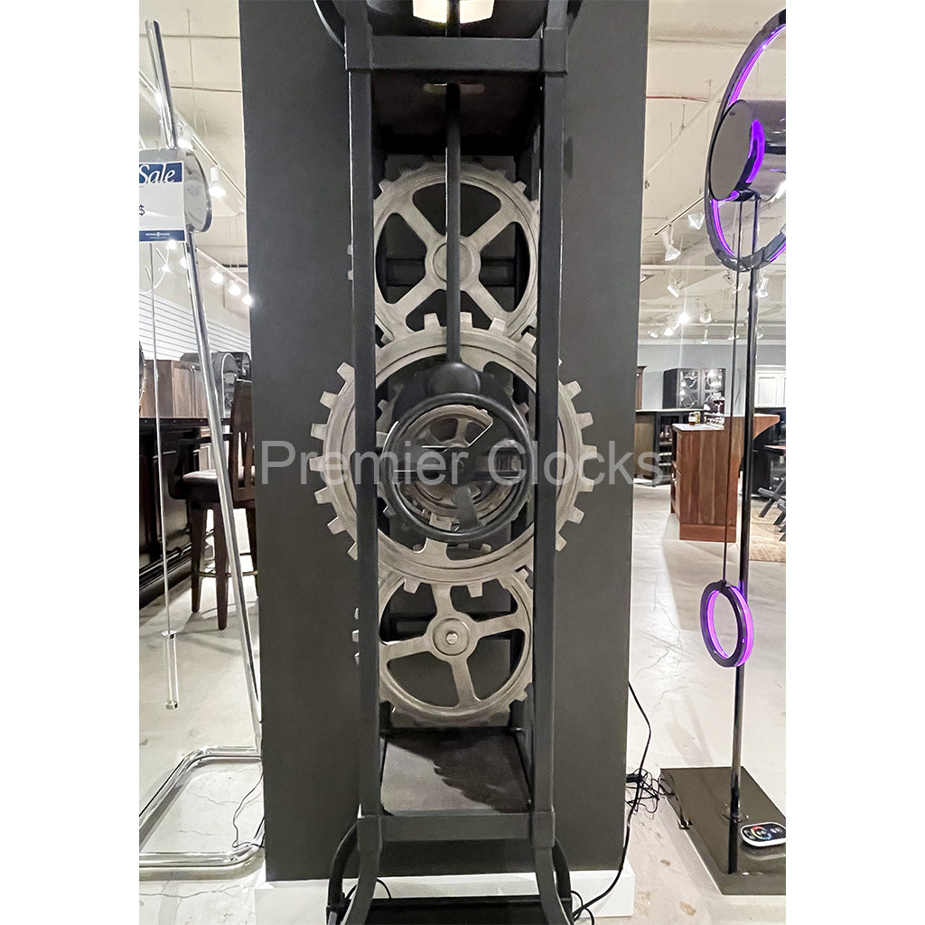 Howard Miller Theodore Floor Clock 615164 real photo of the pendulum and gears - Premier Clocks