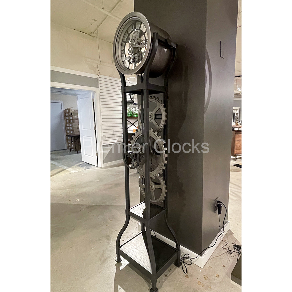 Howard Miller Theodore Floor Clock 615164 real photo of side - Premier Clocks