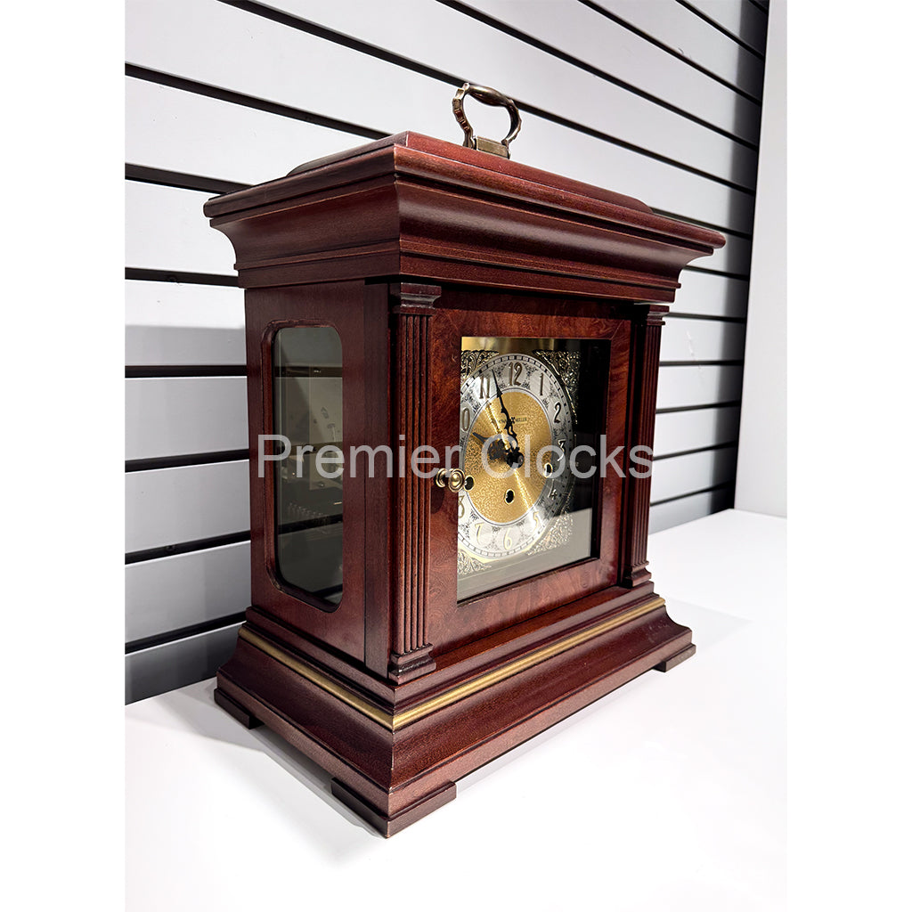 Howard Miller Thomas Tompion Mantel Clock 612436 real photo of the side - Premier Clocks