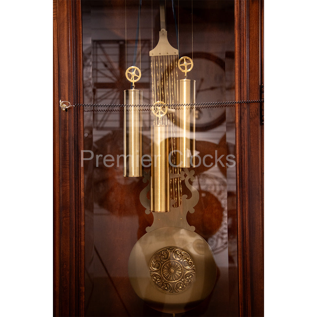 Howard Miller Trieste Grandfather Clock 611009 real photo of the pendulum and weights - Premier Clocks