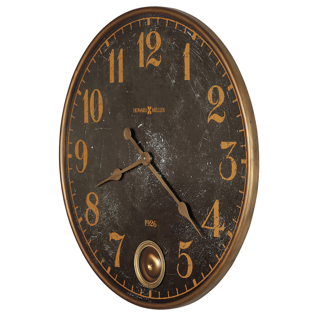 Howard Miller Union Depot Wall Clock 625733 side - Premier Clocks