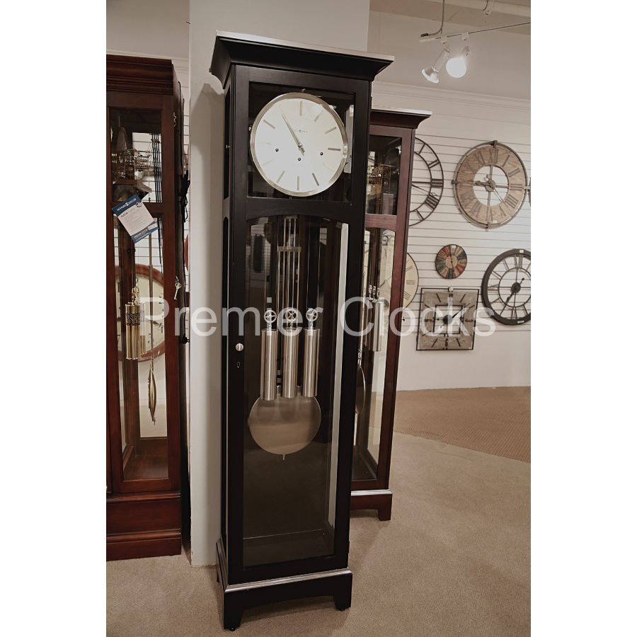Howard Miller Urban III Floor Clock 660125 real photo front - Premier Clocks