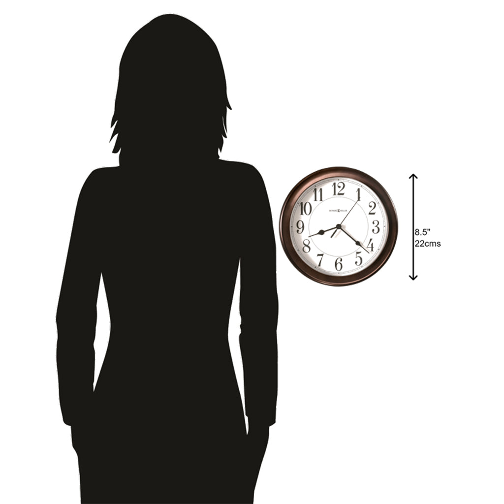 Howard Miller Virgo Wall Clock 625381 scale - Premier Clocks