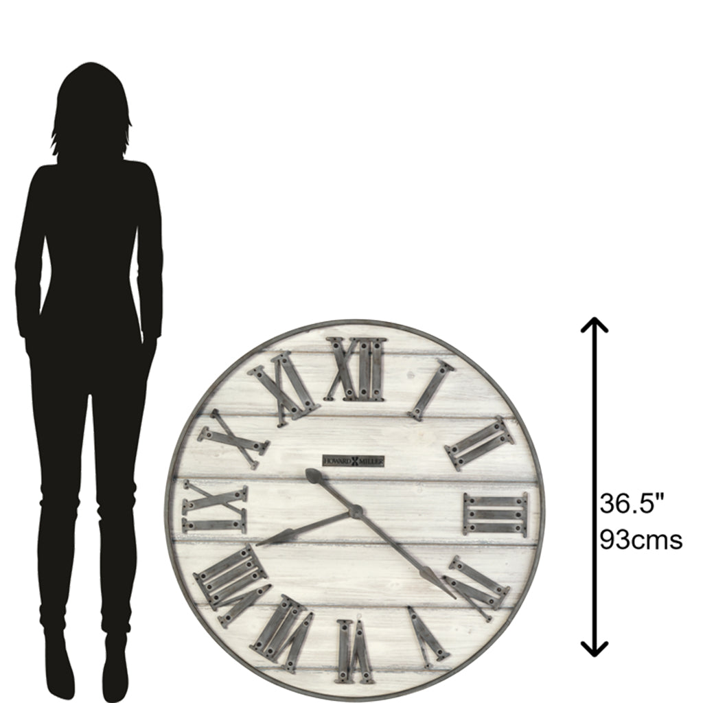 Howard Miller West Grove Gallery Wall Clock 625743 scale - Premier Clocks