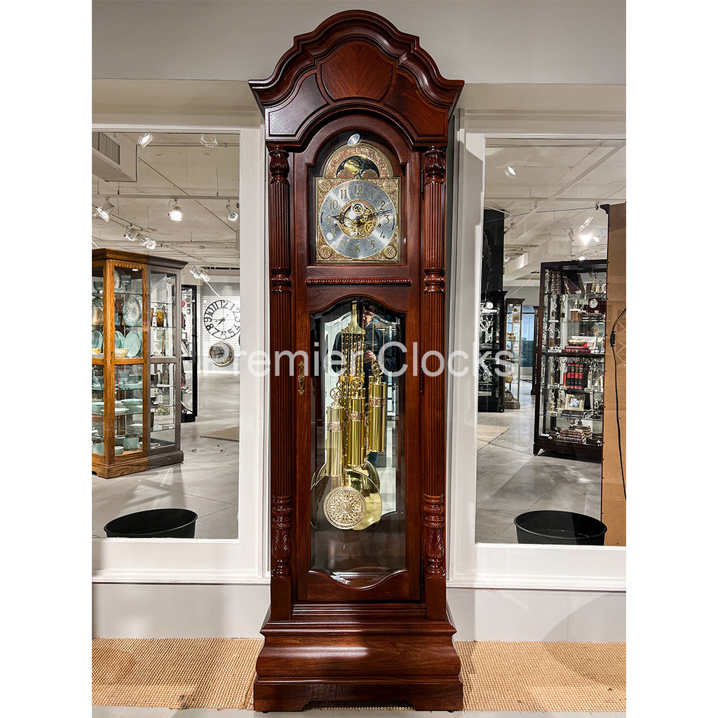 Howard Miller Winterhalder II Grandfather Clock 611188 real photo front - Premier Clocks