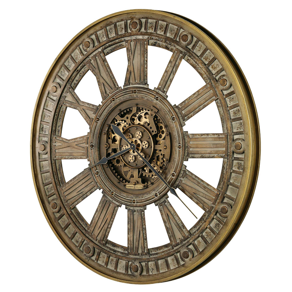 Howard Miller Wyatt Wall Clock 625824 moving gears - Premier Clocks
