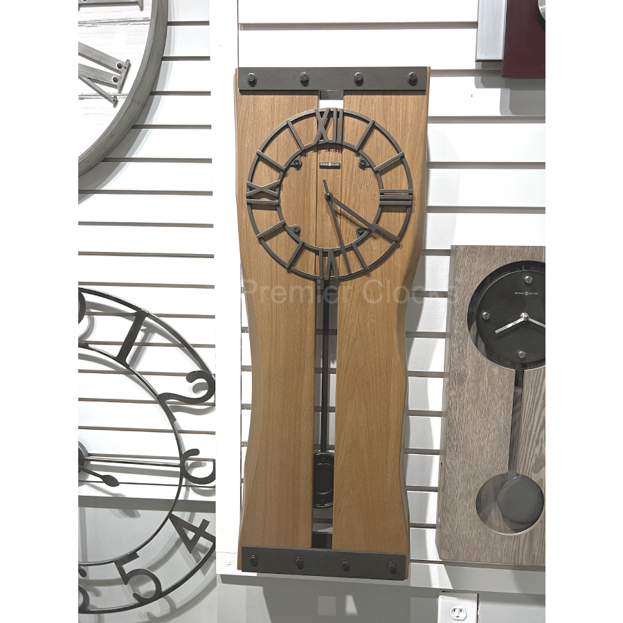 Howard Miller Zeno Wall Clock 620506 real photo front view - Premier Clocks